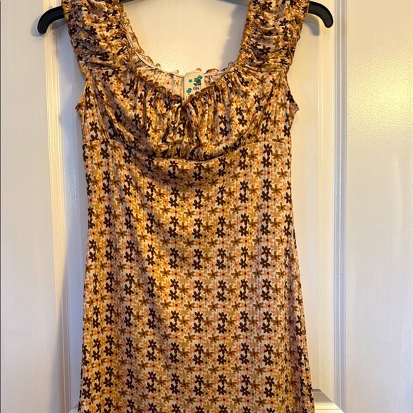 Lily Bleu Dresses & Skirts - Lily Bleu Brown and Black Sleeveless Scoop Neck Sundress